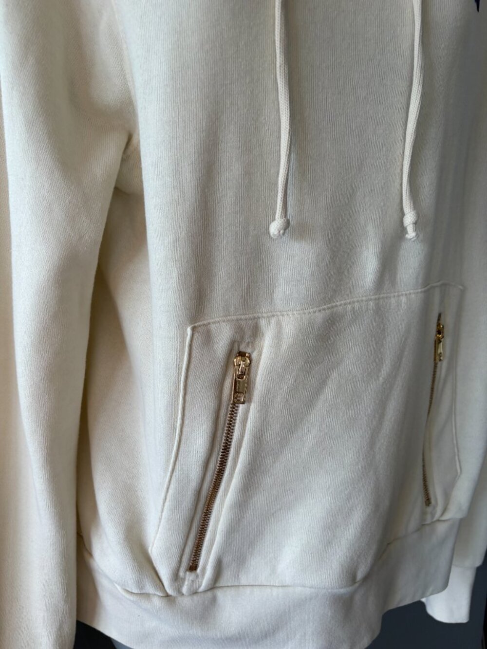 Aviator Nation Ninja Pullover Hoodie - Vintage White - Size Medium - Picture 7 of 11